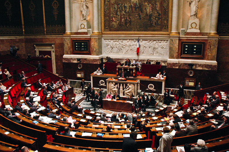 L'hémicycle de l'Assemblée Nationale